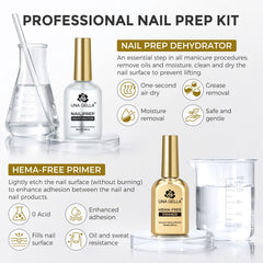 UNA GELLA dehydrator liquid texture demonstrating quick drying and clean prep