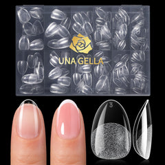 UNA GELLA front box and contents showing full 216-piece kit benefit quick selection