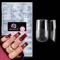 UNA GELLA front box display showing clear tips and quantity benefit