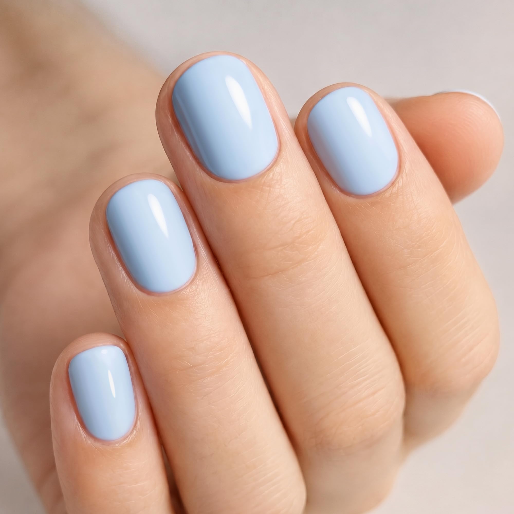 UNA GELLA front packaging showing baby blue nails and kit benefits