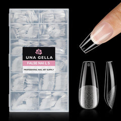 UNA GELLA front packaging showing 504-piece coffin tips set and value