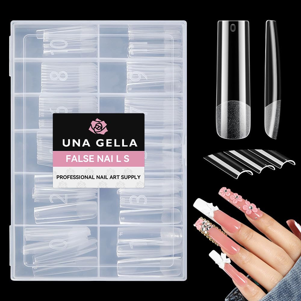 UNA GELLA front packaging showing 120PCS set and sizes, quick selection benefit