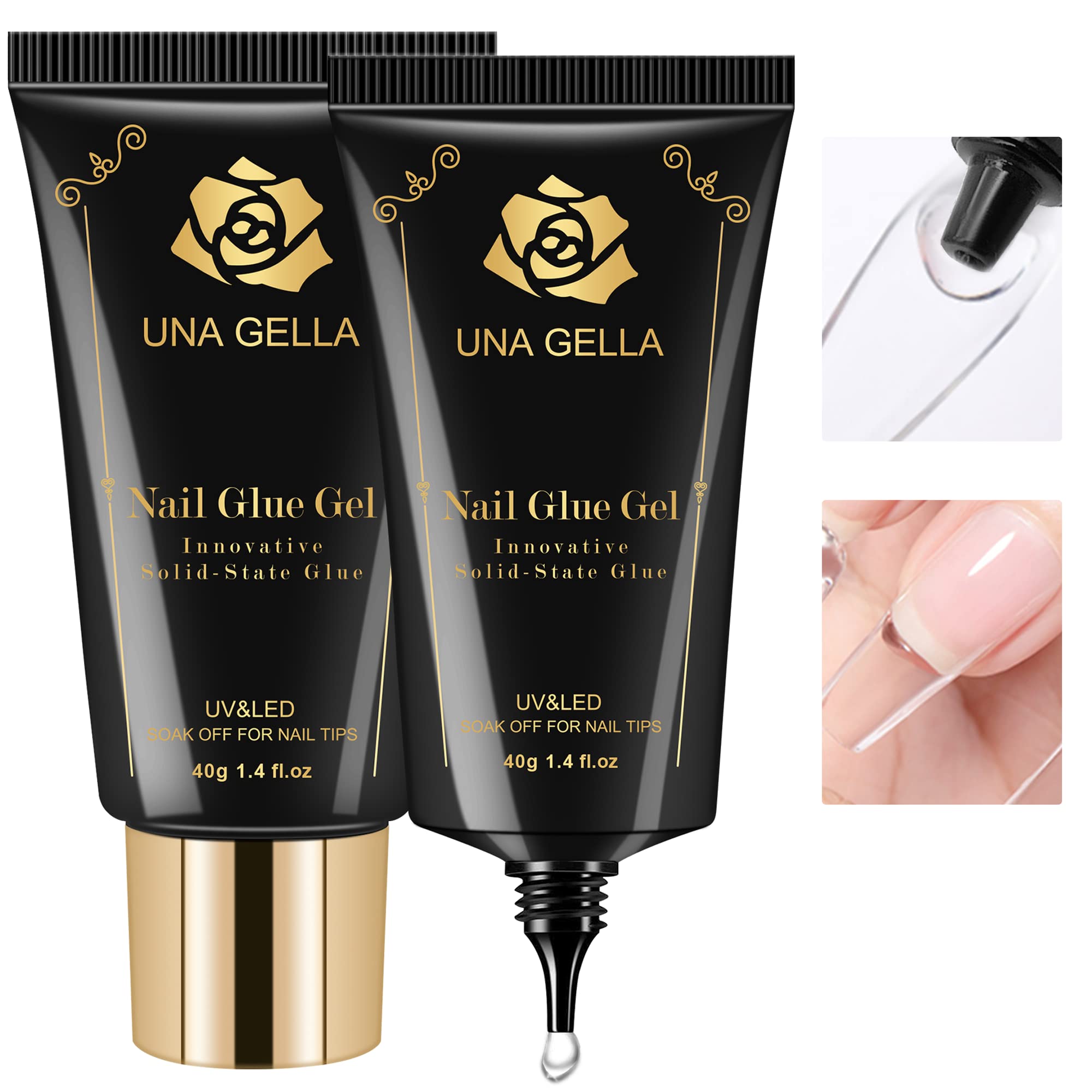 UNA GELLA front packaging showing 2x40g tubes and clear labeling for fast selection