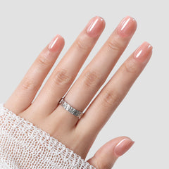 UNA GELLA front packaging showing kit contents and nude chrome nails benefit quick setup