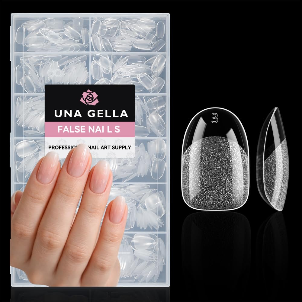 UNA GELLA front packaging showing 504 tips and 12 sizes, clear organization benefit