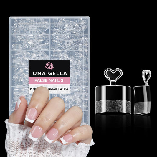 UNA GELLA front packaging showing 504-piece kit and clear benefits