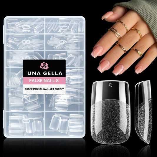 UNA GELLA front packaging showing 216 gel tips and 12 sizes for easy selection