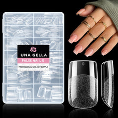 UNA GELLA front packaging showing 216 gel tips and 12 sizes for easy selection