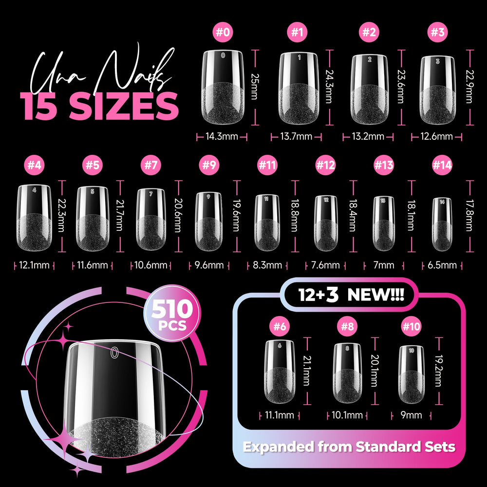 UNA GELLA arranged full set by size for quick selection advantage