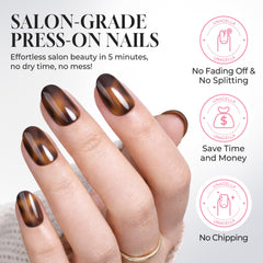 UNA GELLA reflective glossy finish emphasizing high-shine professional look