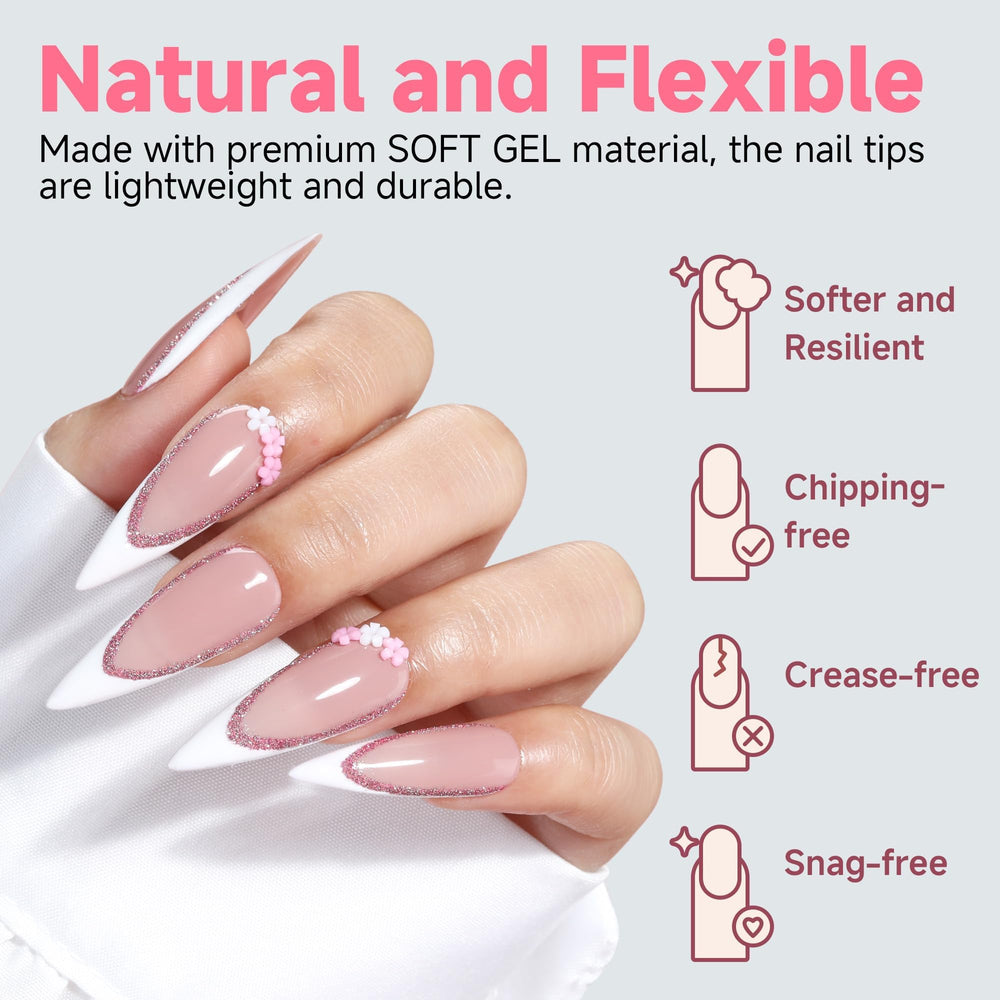 UNA GELLA glossy front surface detail ready for polish or gel