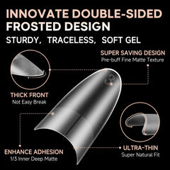 UNA GELLA side profile of half-cover tip demonstrating natural fit