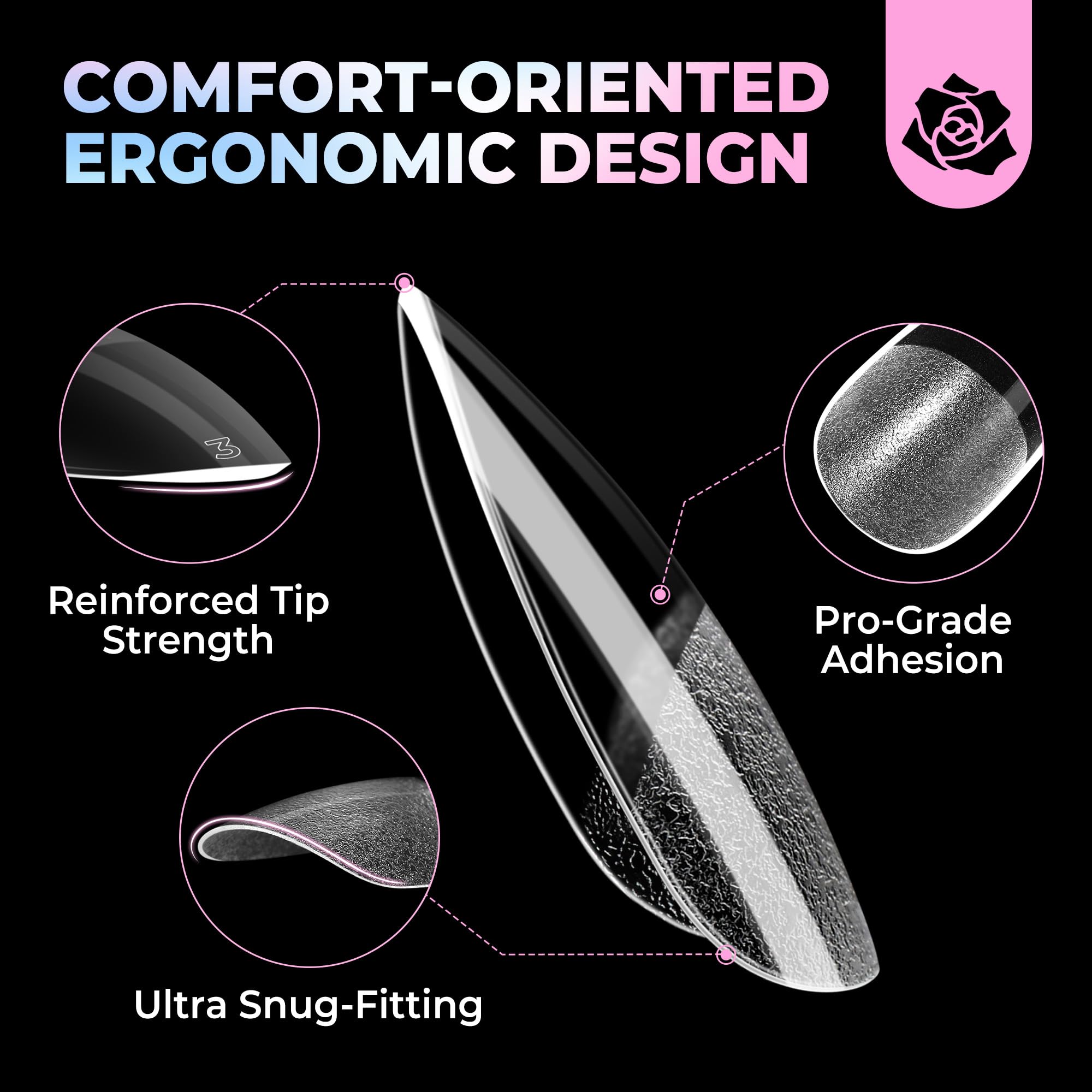 UNA GELLA on-hand application showing snug fit and natural appearance
