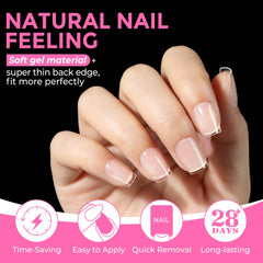 UNA GELLA hand holding tip for scale demonstrating compact extra-short benefit