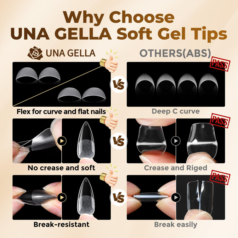UNA GELLA held in hand showing scale and quantity convenience