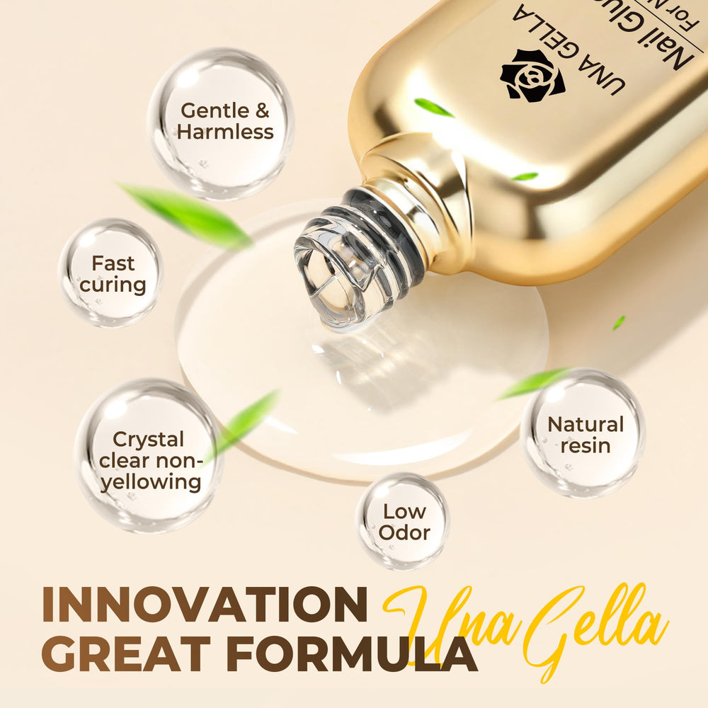 UNA GELLA bottle on salon table illustrating professional use and time-saving workflow