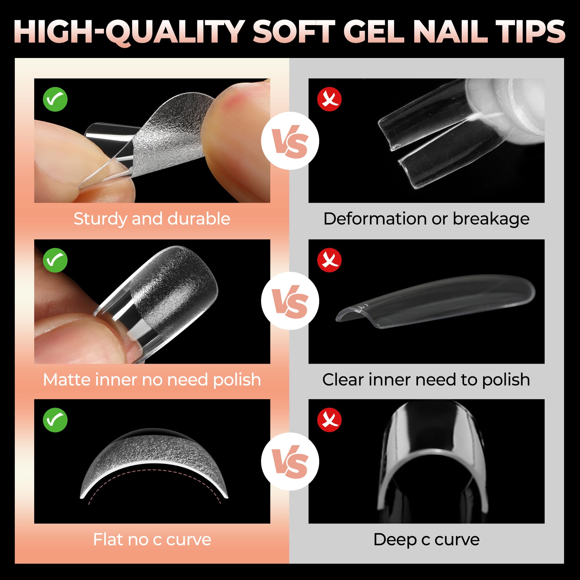 UNA GELLA application demo of tip being glued for easy DIY benefit