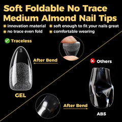 UNA GELLA applying a tip during DIY manicure for salon-quality at-home results