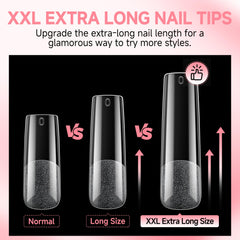 UNA GELLA tip during glue application demonstrating easy adhesion