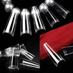 UNA GELLA glue application on tip demonstrating secure adhesion benefit