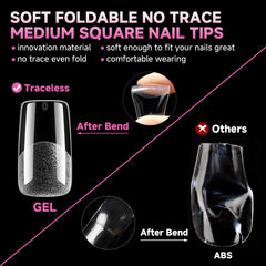 UNA GELLA in-use press-on application on a hand showing quick DIY salon results