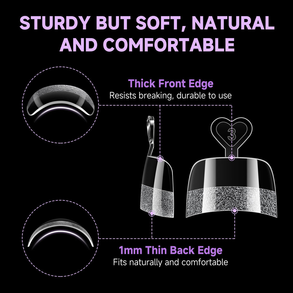 UNA GELLA in-salon application on toes illustrating easy press-on placement