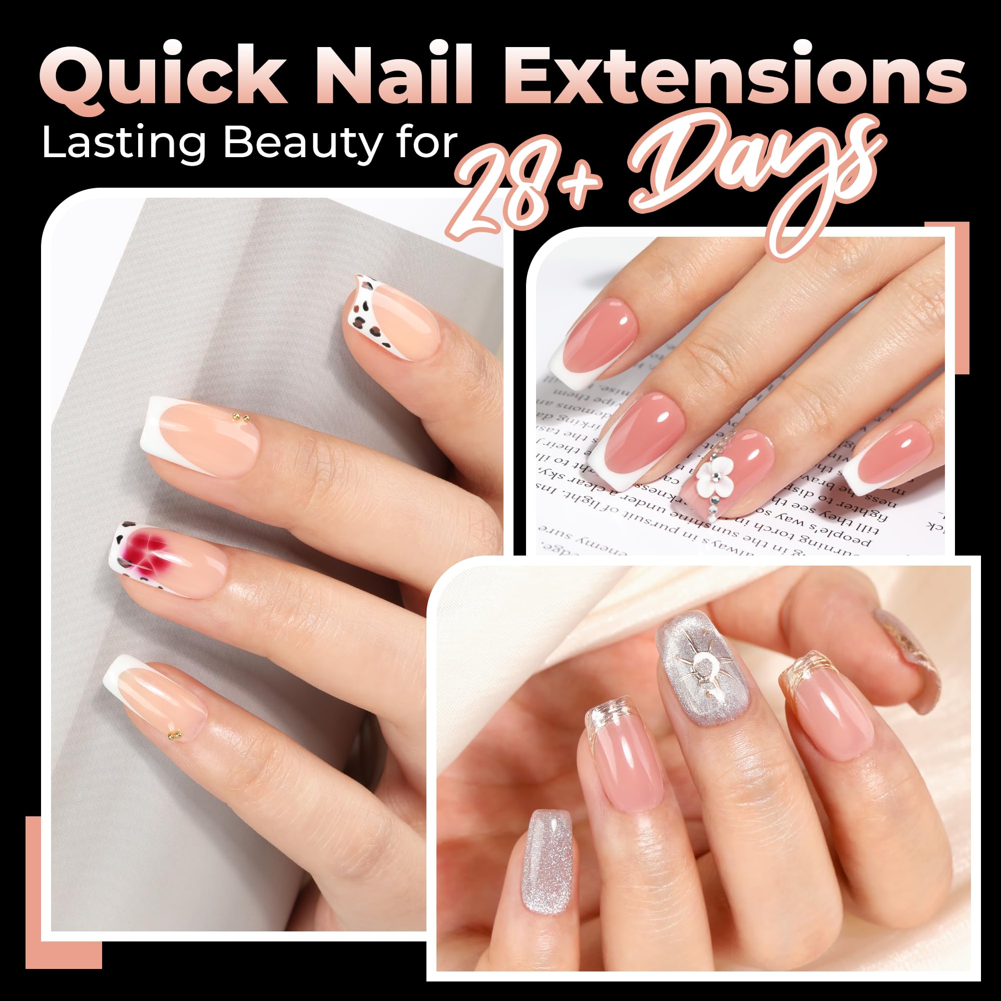 UNA GELLA inner matte texture close-up showing better glue adhesion