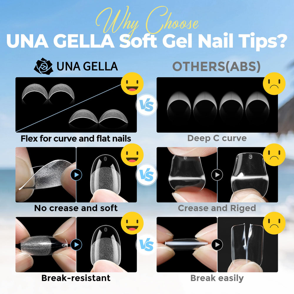 UNA GELLA installed press-ons on nails demonstrating natural look