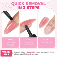 UNA GELLA instruction label close-up showing usage tips and safe application benefit