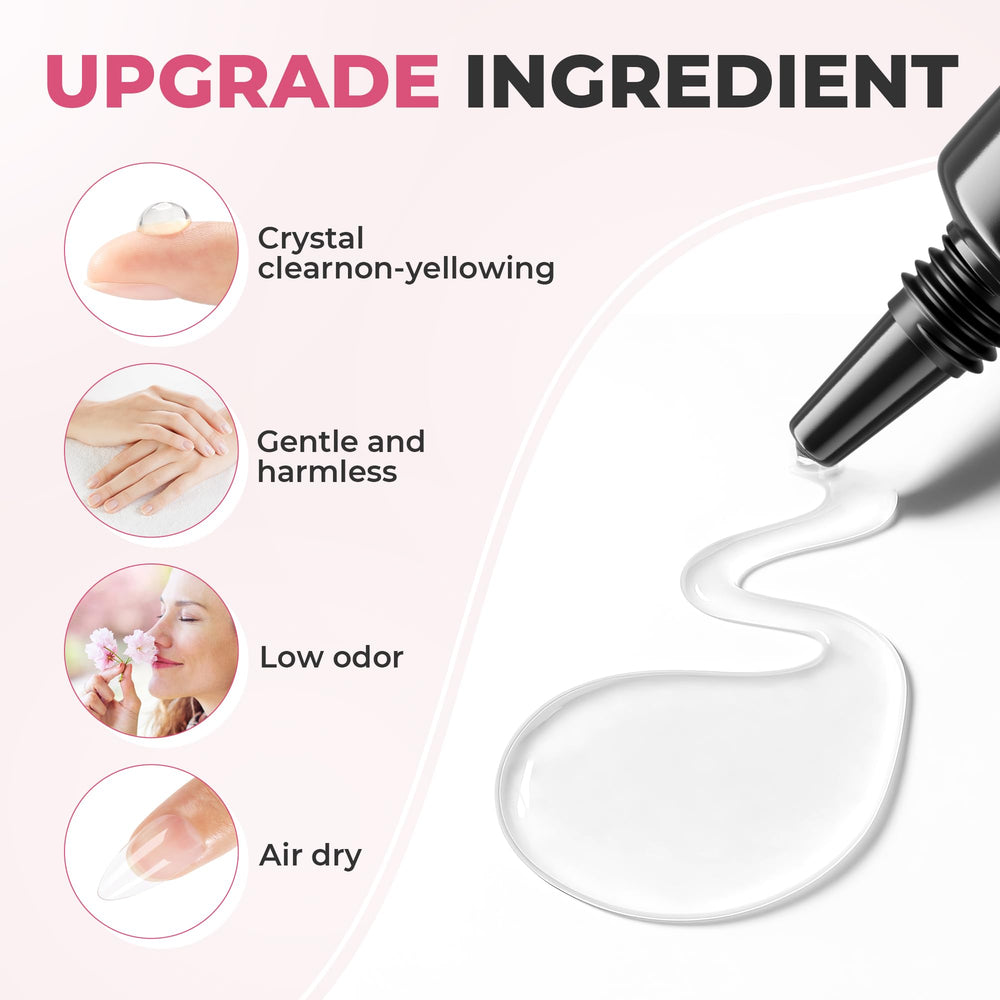 UNA GELLA label and ingredients close-up showing clear non-yellowing formula