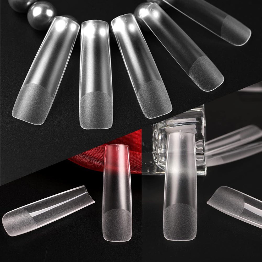 UNA GELLA lifestyle image of woman applying press-on nails, quick salon look