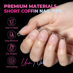 UNA GELLA frosted matte inside close-up that improves adhesive grip