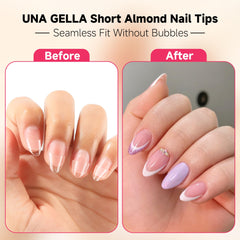 UNA GELLA detail of matte link and pre-etched surface improving adhesion