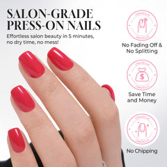 UNA GELLA underside curve detail, conforms to natural nail for secure fit