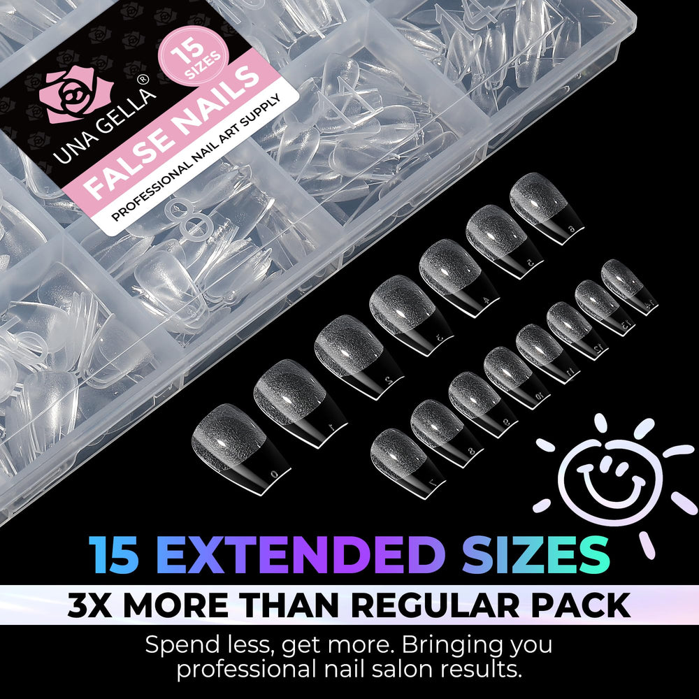 UNA GELLA box open with organized tips for convenient selection and storage