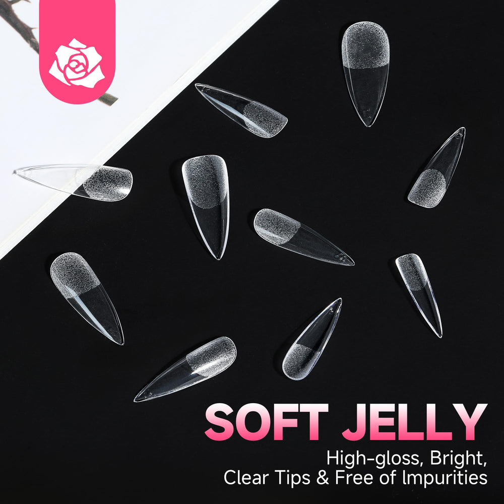 UNA GELLA opened packaging showing all 12 sizes and included tips