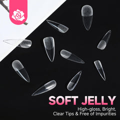 UNA GELLA opened packaging showing all 12 sizes and included tips