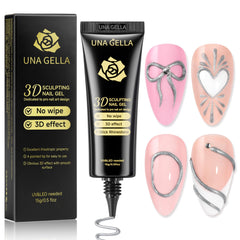 UNA GELLA product packaging and label showing brand information benefit