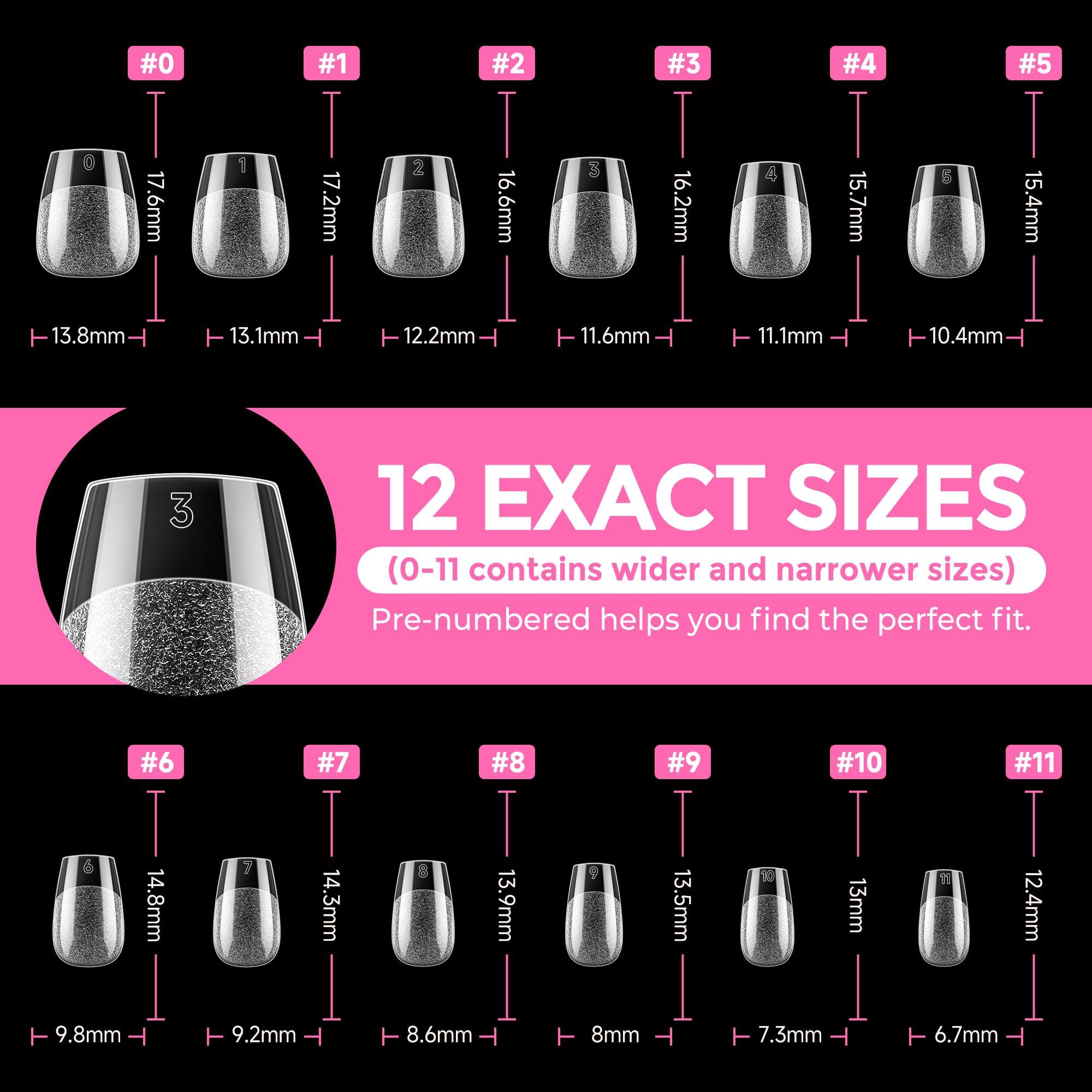 UNA GELLA tips primed with polish showing smooth finish benefit