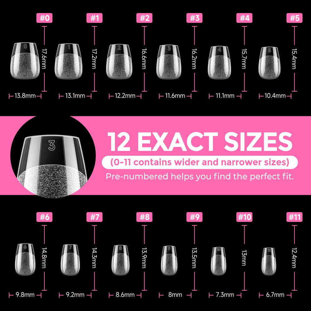 UNA GELLA tips primed with polish showing smooth finish benefit