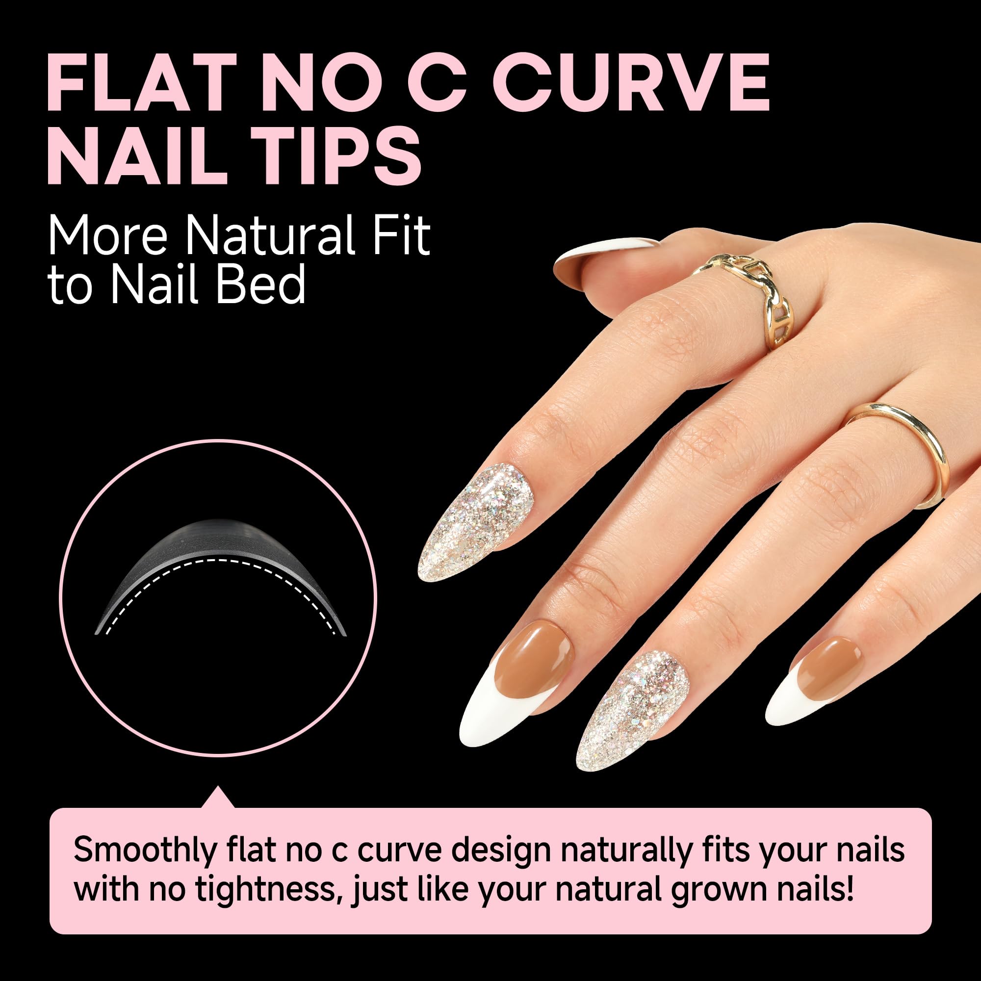 UNA GELLA polished almond nails in lifestyle setting for salon finish