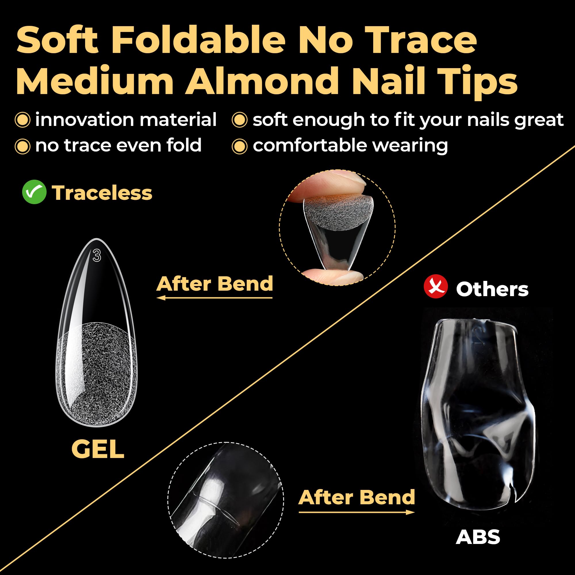UNA GELLA pre-etched surface detail for stronger glue adhesion benefit