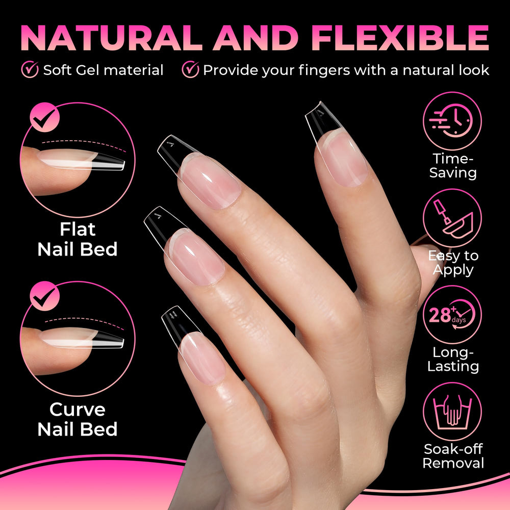 UNA GELLA pre-numbered tip detail for quick size matching