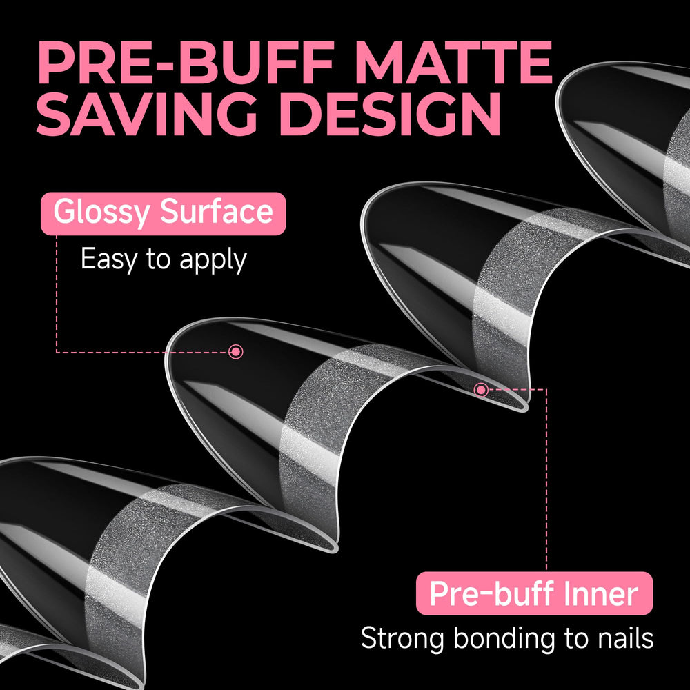 UNA GELLA press-on application in use showing quick DIY manicure benefit