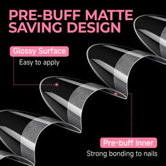 UNA GELLA press-on application in use showing quick DIY manicure benefit