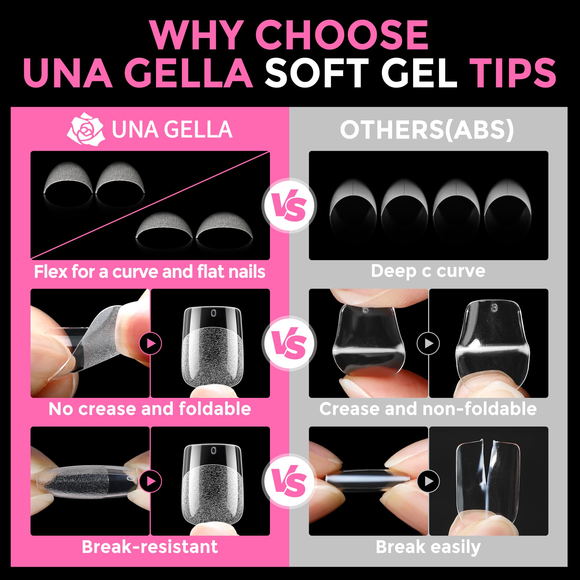 UNA GELLA press-on in use demonstrating fast at-home application