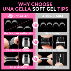 UNA GELLA press-on in use demonstrating fast at-home application