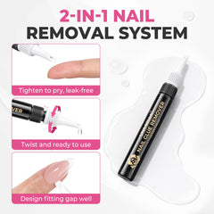 UNA GELLA remover rotary neck detail allowing precise flow control benefit