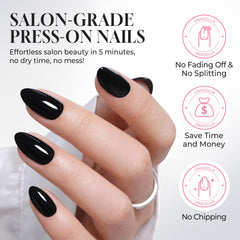 UNA GELLA reused nails after removal showing maintained shine and shape