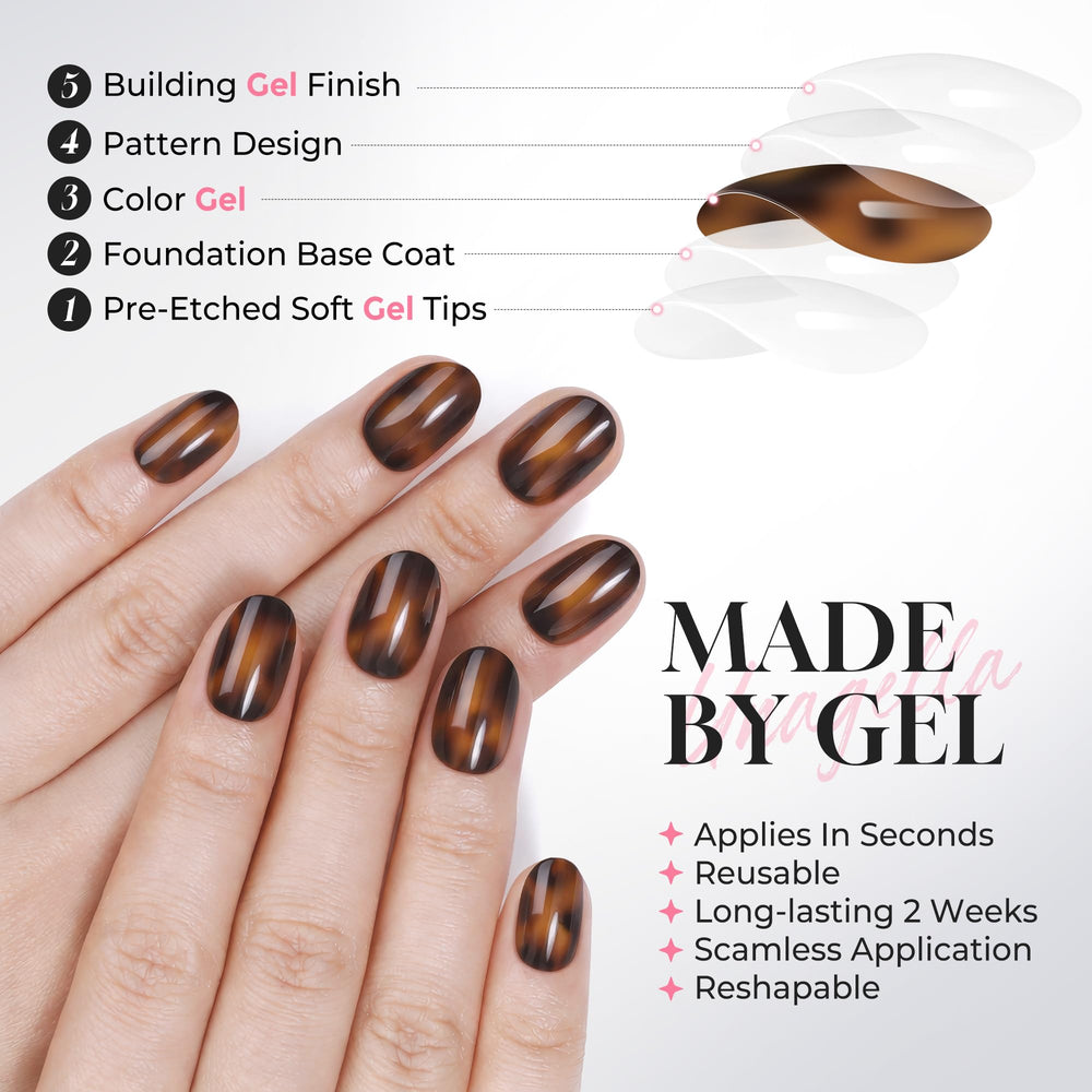 UNA GELLA removed and cleaned nails demonstrating easy reuse benefit